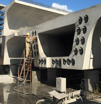 乌拉特后压浆料施工流程及注意事项